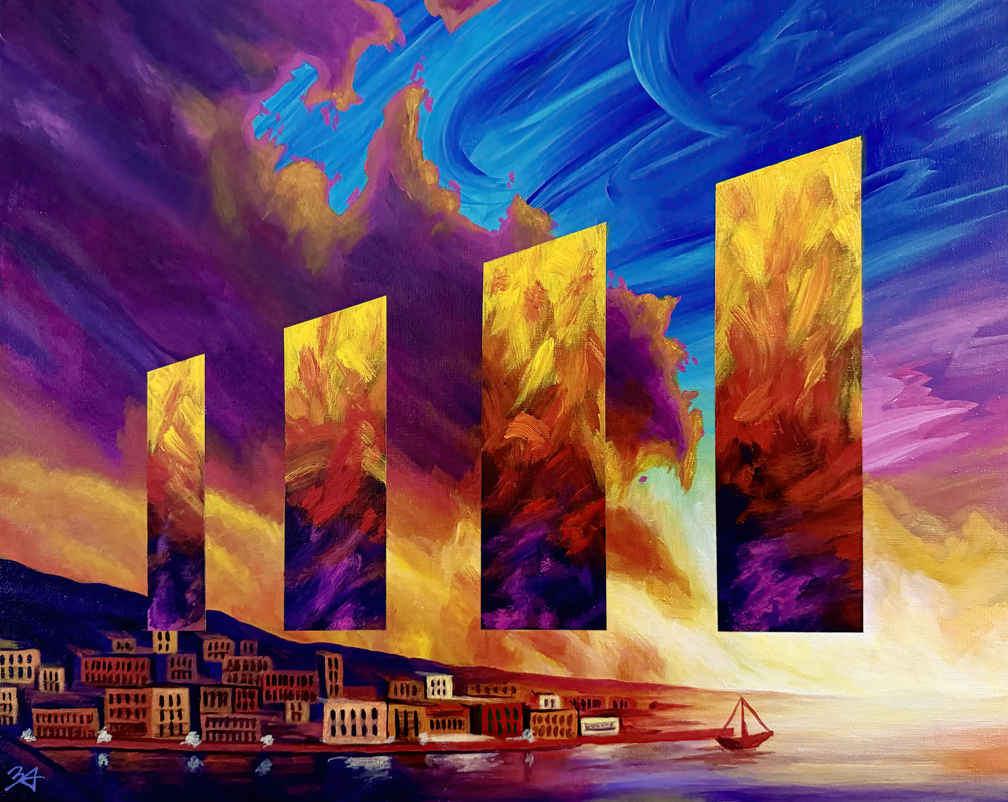 Bay of Celestial Flames (Print)