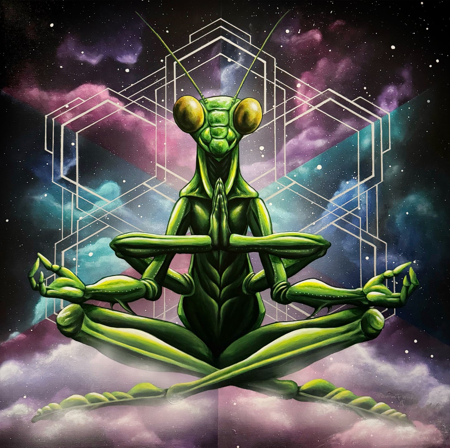 Meditating, Not Praying (Print)